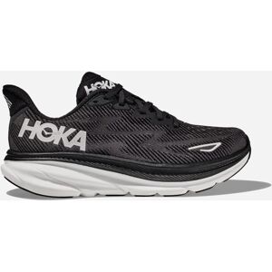 HOKA Women's Clifton 9 Wide Running Shoes - Black/White - Road Running Shoes HOKA Women's Clifton 9 Wide Running Shoes - Black/White - Road Running Shoes