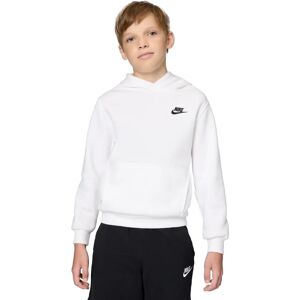 Nike Unisex Fleece Hoodie - White - Age 122-128cm Nike Unisex Fleece Hoodie - White - Age 122-128cm