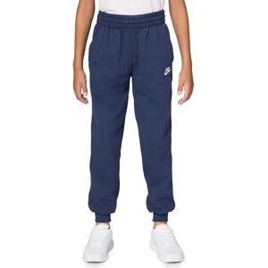 Nike Midnight Navy White Børne Fleece Jogger - Joggebukser Nike Midnight Navy White Børne Fleece Jogger - Joggebukser