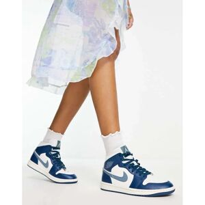 Nike Air Jordan 1 Mid French Blue Herresko - Blå - Størrelse 40,5 Nike Air Jordan 1 Mid French Blue Herresko - Blå - Størrelse 40,5