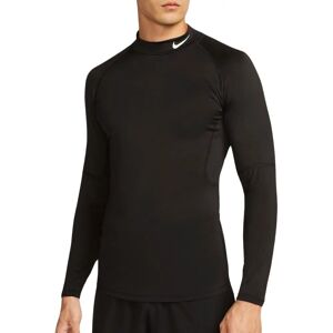 Nike PRO Dri-FIT Herren Langarm-Trainingsshirt - Schwarz-Weiß Nike PRO Dri-FIT Herren Langarm-Trainingsshirt - Schwarz-Weiß