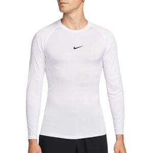 Nike Pro Dri-FIT Tight Long-Sleeve Fitness Top - white/black - Compression Clothing Nike Pro Dri-FIT Tight Long-Sleeve Fitness Top - white/black - Compression Clothing