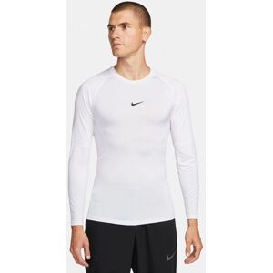 Nike Pro Dri-FIT Long-Sleeve Fitness Top - White/Black Nike Pro Dri-FIT Long-Sleeve Fitness Top - White/Black