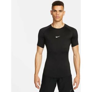 Nike Pro Dri-FIT Men's Tight Short-Sleeve Top - Black/White - T-shirt Nike Pro Dri-FIT Men's Tight Short-Sleeve Top - Black/White - T-shirt