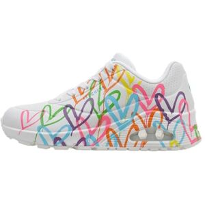 Skechers Uno Highlight Love Hvide Sneakers - Hele året Kvinde Skechers Uno Highlight Love Hvide Sneakers - Hele året Kvinde