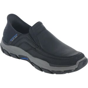 Skechers Elgin Schwarze Leder Slipper - Freizeitschuhe Skechers Elgin Schwarze Leder Slipper - Freizeitschuhe