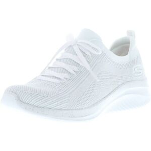 Baskets Skechers Femme Ultra Flex 3.0 Let's Dance - blanc/argent - Publicité Baskets Skechers Femme Ultra Flex 3.0 Let's Dance - blanc/argent - Publicité