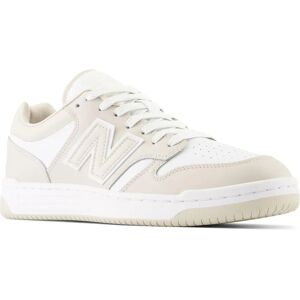 New Balance Beige & White 480 Sneakers - Classic, Leather, Sport Shoes New Balance Beige & White 480 Sneakers - Classic, Leather, Sport Shoes