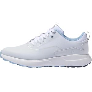 FootJoy Performa White/Blue Golf Shoes - Waterproof, Wide Fit, No Spikes - Golf Shoes FootJoy Performa White/Blue Golf Shoes - Waterproof, Wide Fit, No Spikes - Golf Shoes