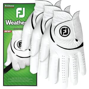 FootJoy WeatherSof Men's Golf Gloves - White/Black Pack of 3 FootJoy WeatherSof Men's Golf Gloves - White/Black Pack of 3