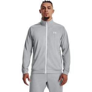 Under Armour Men’s Grey/White Tricot Jacket - Sportswear Under Armour Men’s Grey/White Tricot Jacket - Sportswear