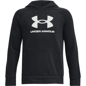 Under Armour UA Rival Fleece Hoodie - Boys' Black Performance Top Under Armour UA Rival Fleece Hoodie - Boys' Black Performance Top
