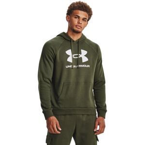 Under Armour Rival Fleece Logo Hoodie - marine OD green/white Under Armour Rival Fleece Logo Hoodie - marine OD green/white