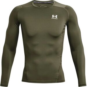 Under Armour Men's Green HeatGear Long Sleeve T-Shirt - Sport Under Armour Men's Green HeatGear Long Sleeve T-Shirt - Sport