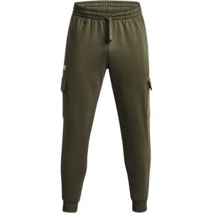 Under Armour Mens Rival Fleece Cargo Joggers - Marine Green - Full Length Under Armour Mens Rival Fleece Cargo Joggers - Marine Green - Full Length