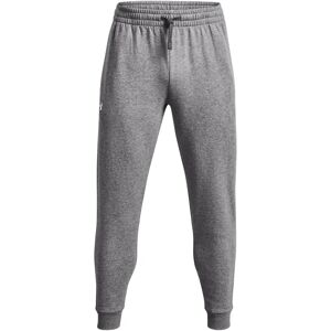 Under Armour Mens Rival Cotton Fleece Joggers - Grey/White - Size: 39/38/32 Under Armour Mens Rival Cotton Fleece Joggers - Grey/White - Size: 39/38/32