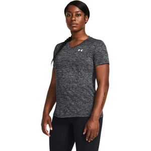 Under Armour Womens Tech Twist Short Sleeve V Neck T Shirt Black White - T-Shirt Under Armour Womens Tech Twist Short Sleeve V Neck T Shirt Black White - T-Shirt