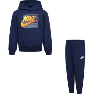 Nike Kinder Dunkelblauer Kapuzenshirt-Trainingsanzug - Kinder Sportbekleidung Nike Kinder Dunkelblauer Kapuzenshirt-Trainingsanzug - Kinder Sportbekleidung