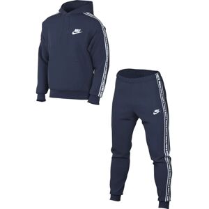 Nike Navy/White Fleece Tracksuit - Men's Sportswear Nike Navy/White Fleece Tracksuit - Men's Sportswear