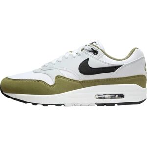Nike Air Max 1 Hvid Sort Medium Olive - Sneakers Nike Air Max 1 Hvid Sort Medium Olive - Sneakers