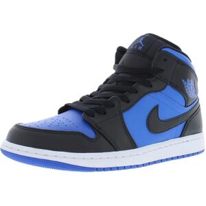 Nike Air Jordan 1 Mid Noir/Bleu Royal - Baskets - Publicité Nike Air Jordan 1 Mid Noir/Bleu Royal - Baskets - Publicité