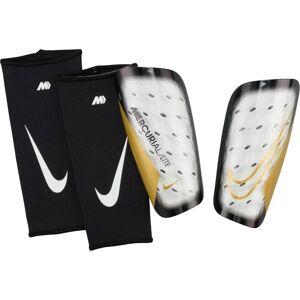 Nike Mercurial Lite Schienbeinschoner - Unisex - Weiß/Gold - L Nike Mercurial Lite Schienbeinschoner - Unisex - Weiß/Gold - L