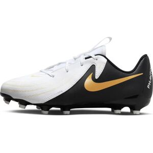 Chaussures de football Nike Phantom GX II Academy pour juniors - Blanc/Noir/Or - Modèle FD6722-100 - Publicité Chaussures de football Nike Phantom GX II Academy pour juniors - Blanc/Noir/Or - Modèle FD6722-100 - Publicité