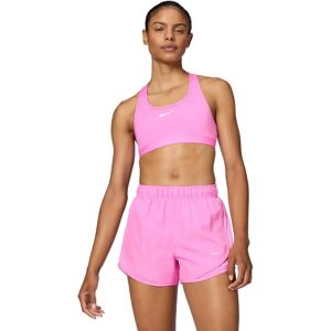 Nike Swoosh Medium Support Sportbeha - roze/wit L Nike Swoosh Medium Support Sportbeha - roze/wit L