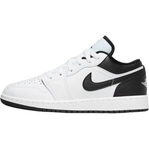 Nike Air Jordan 1 Low Børn (553560) - hvid/hvid/sort Nike Air Jordan 1 Low Børn (553560) - hvid/hvid/sort