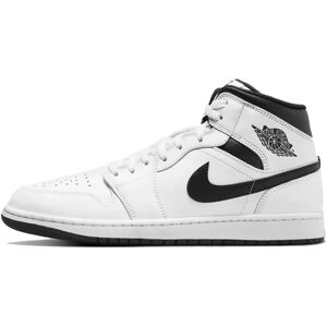 Nike Jordan Air Jordan 1 Mid Hvide & Sorte Sneakers - Størrelse US 7 - Mand Nike Jordan Air Jordan 1 Mid Hvide & Sorte Sneakers - Størrelse US 7 - Mand