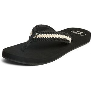 Reef Baja Maria slippers - Dames Zwart/White Reef Baja Maria slippers - Dames Zwart/White