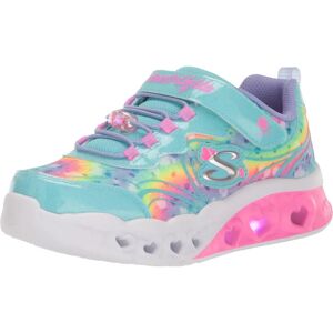 Skechers Girl's Flutter Heart Lights Groovy Swirl Sneakers - Blue/Green - Size 11.5 Skechers Girl's Flutter Heart Lights Groovy Swirl Sneakers - Blue/Green - Size 11.5