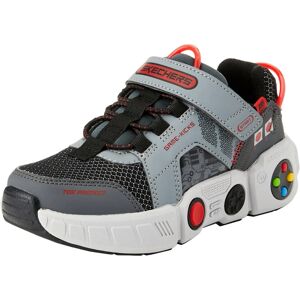 Skechers Gametronix Grey Multi Trainers - Kids Skechers Gametronix Grey Multi Trainers - Kids