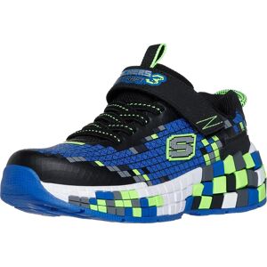 Skechers Mega-Craft 3.0 Boys Trainers - Black Blue Lime - Sporty Mesh Skechers Mega-Craft 3.0 Boys Trainers - Black Blue Lime - Sporty Mesh