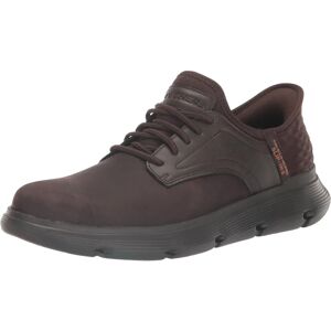 Skechers Mens Garza Gervin Leather Trainers - Chocolate - Casual Skechers Mens Garza Gervin Leather Trainers - Chocolate - Casual