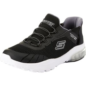 Skechers Slip-On boys black textile anthracite synthetic trim Skechers Slip-On boys black textile anthracite synthetic trim