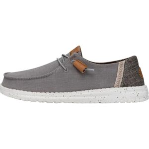Hey Dude Wendy Grey Canvas Shoes - Women - Spring-Summer Hey Dude Wendy Grey Canvas Shoes - Women - Spring-Summer