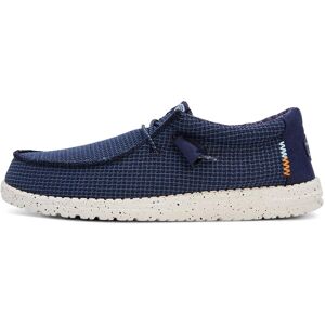 Dude Wally Sport Mesh 40403-410 chaussures basses bleu foncé Dude Wally Sport Mesh 40403-410 chaussures basses bleu foncé