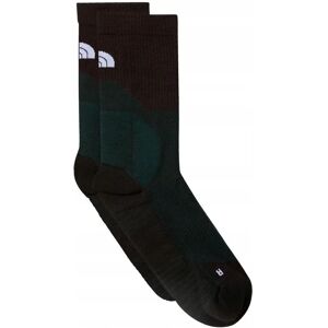 North Face Hiking Socks - Dark Green, Black, Crew North Face Hiking Socks - Dark Green, Black, Crew