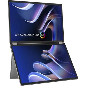 ASUS - ZenScreen Duo OLED MQ149CD - 14 in - Argintiu - Monitor ASUS - ZenScreen Duo OLED MQ149CD - 14 in - Argintiu - Monitor