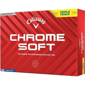 Callaway Chrome Soft Triple Track Golf Balls - Yellow Callaway Chrome Soft Triple Track Golf Balls - Yellow