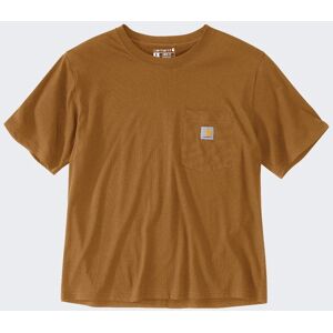 Carhartt L Braune Leichte Kurzarm T-Shirt Carhartt L Braune Leichte Kurzarm T-Shirt
