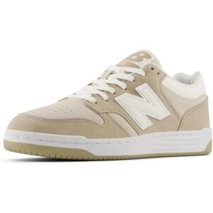 New Balance Beige Leather Sneakers - Casual - Shoes New Balance Beige Leather Sneakers - Casual - Shoes