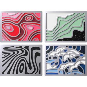 HyperX Alloy Rise - Pack de Badges Magnétiques Abstraits HyperX Alloy Rise - Pack de Badges Magnétiques Abstraits