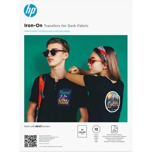 Papel de transferência para tecido escuro HP - 10 folhas - A4 Papel de transferência para tecido escuro HP - 10 folhas - A4