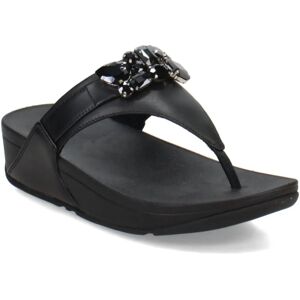 FitFlop Lulu Juweel-Deluxe Lederen Teenslippers - Sandalen FitFlop Lulu Juweel-Deluxe Lederen Teenslippers - Sandalen