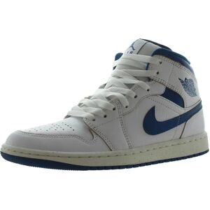 Nike Air Jordan 1 Mid SE White/Blue Sneakers - Shoes Nike Air Jordan 1 Mid SE White/Blue Sneakers - Shoes
