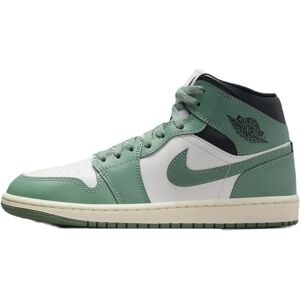 Nike Air Jordan 1 Mid Sail/Jade Smoke-Anthracite - Sneakers Nike Air Jordan 1 Mid Sail/Jade Smoke-Anthracite - Sneakers
