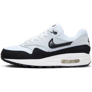 Nike Air Max 1 Hvid/Sort - Casual Sneakers til Drenge Nike Air Max 1 Hvid/Sort - Casual Sneakers til Drenge