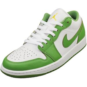 Nike Jordan White & Green Air Jordan 1 Low SE Sneakers - Men's Nike Jordan White & Green Air Jordan 1 Low SE Sneakers - Men's